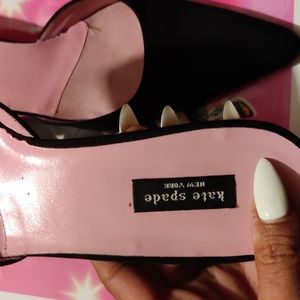 Kate Spade Kitten Mules Black